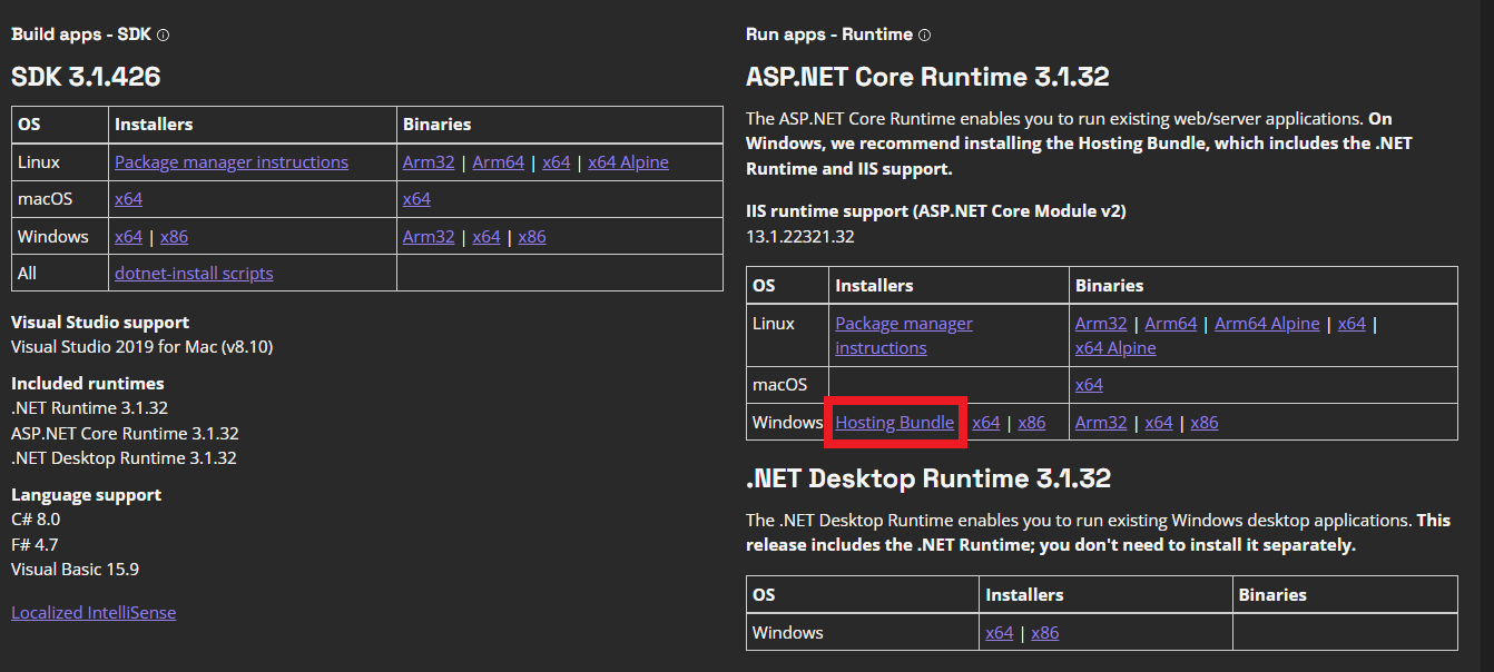 prerequisites-asp-net-core-runtime