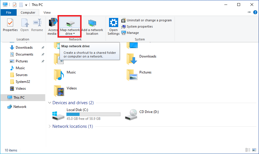 map-network-drive