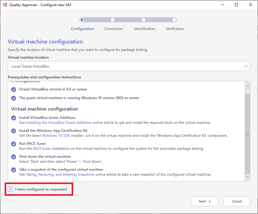 quality-approver-configure-virtbox-1-configuredasrequested