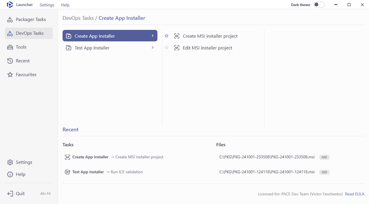 launcher-tasks-devops-create-installer