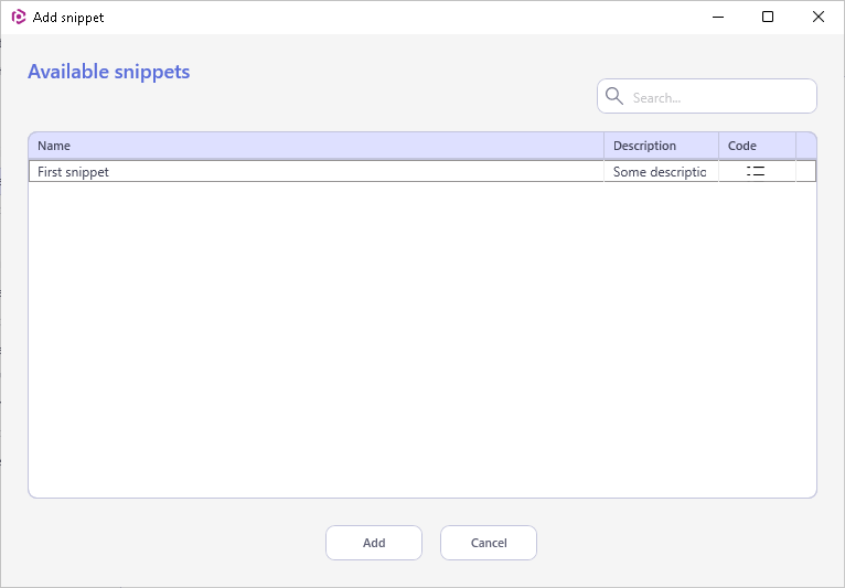 pkg-wrapper-actions-snippets-list