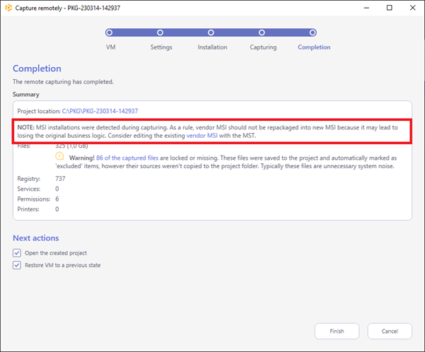 exe to msix note