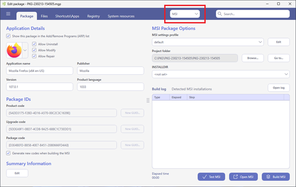 User related active setup integration