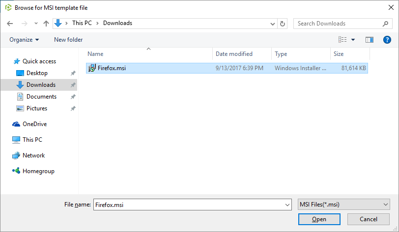 firefox msi file