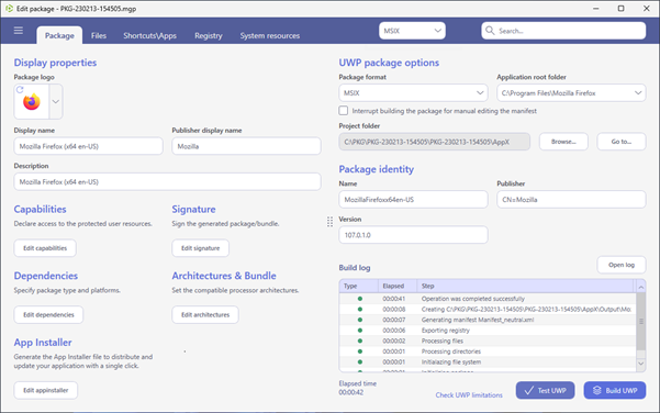 msix package go to